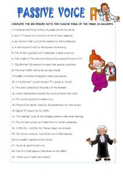 English Worksheet: PASSIVE VOICE