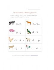 English Worksheet: Farm Animals