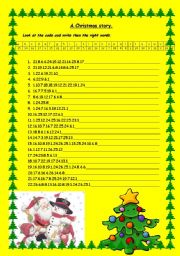 English Worksheet: Christmas codes