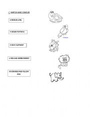 English Worksheet: Animals