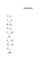 English Worksheet: Test Numbers,Fruits, Colors