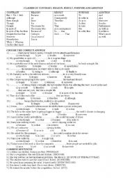 English Worksheet: Clauses 