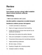 English Worksheet: 5th grade Vocabulary 