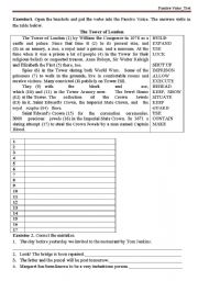 English Worksheet: Passive Voice. Test