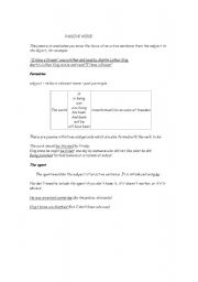 English worksheet: passive voice