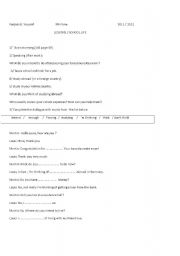English Worksheet: Module2/ lesson5