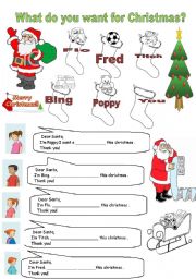 English Worksheet: TOYS AND WISHING SMTG FOR CHRISTMAS!