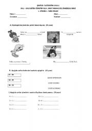 English Worksheet: exam