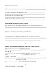 English Worksheet: First Test 9th grade - level 5