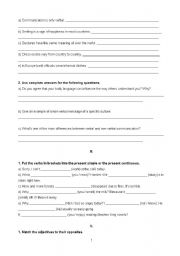 English Worksheet: First Test 9th grade - level 5