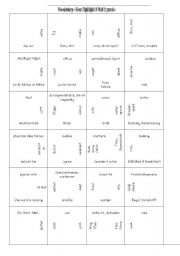 Vocabulary puzzle
