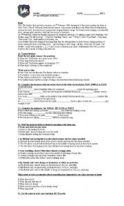 Test2 Simple past vs Past continuous