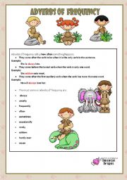 English Worksheet: ADVERBS OF FREQUENCY