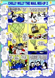 English Worksheet: COMIC - CHILLY WILLY THE MAIL MIX UP 2