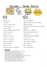 Body part idioms