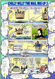 English Worksheet: COMIC - CHILLY WILLY THE MAIL MIX UP 3