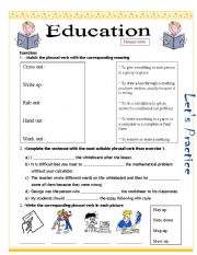 Education Phrasal verbs