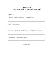 English worksheet: Around the World in 80 Days - Reading Exercise Chapter 1