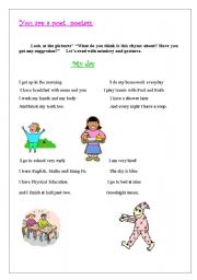 English worksheet: Daily routines