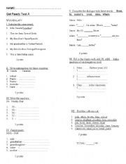 English worksheet: Test