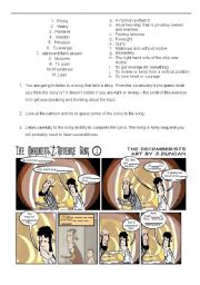 English Worksheet: The Mariner Revenge The Decemberists Pt 2 of 5