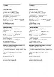 English Worksheet: The only exception activity