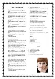 English Worksheet: Future with Adele