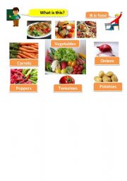 English worksheet: vegetables