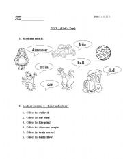 English worksheet: Test