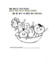 English worksheet: Vegetables