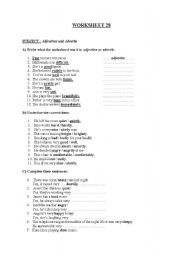 English Worksheet: adjective