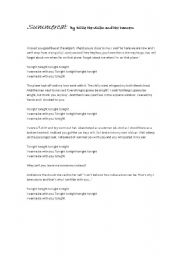 English Worksheet: Summercat ( song ) 