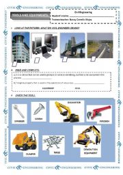 English Worksheet: WORKSHEET 1 FOR CIVIL ENGINEERING