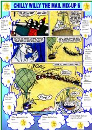 English Worksheet: COMIC - CHILLY WILLY THE MAIL MIX UP 6