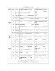 English Worksheet: presente tense negative