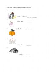 English Worksheet: VOCABULARY AND PREPOSITIONS