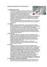 English worksheet: safe hiking