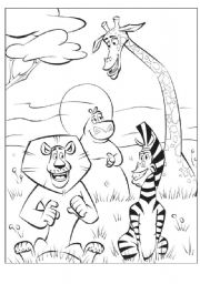 English Worksheet: MADAGASCAR- ABC puzzle (READ the instructions!)-1st part