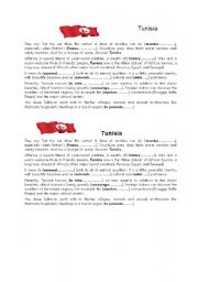 English worksheet: 2 nd form tunisian students