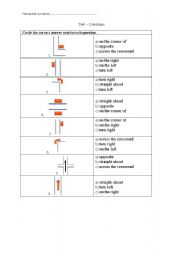 English Worksheet: Directions - test