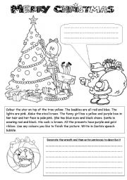 English Worksheet: Christmas