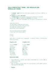 English Worksheet: Past Tense