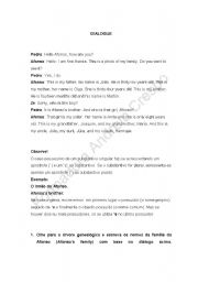 English worksheet: family tree