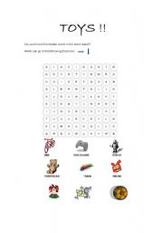 English Worksheet: TOYS !!
