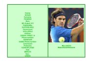 English Worksheet: Inerview to Roger Federer