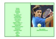 English worksheet: Inerview to Roger Federer