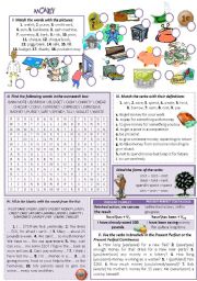 English Worksheet: MONEY