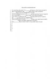 English Worksheet: comparative forms