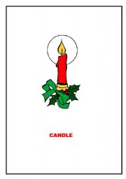 English worksheet: SET OF CHRISTMAS FLASHCARDS 2