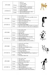 English Worksheet: protesting contest cards